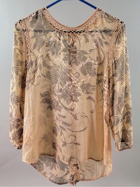 Anthropologie Meadow Rue Floral Blouse